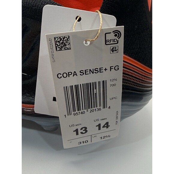 New Men’s Adidas Copa Sense+ FG Black Solar Red Size 13 GW3608 main image 6